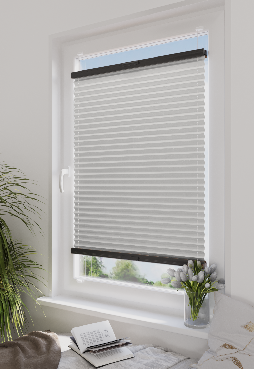 Plisa Veloline Diego Pearl T0002 Biel Perłowa w aranżacji