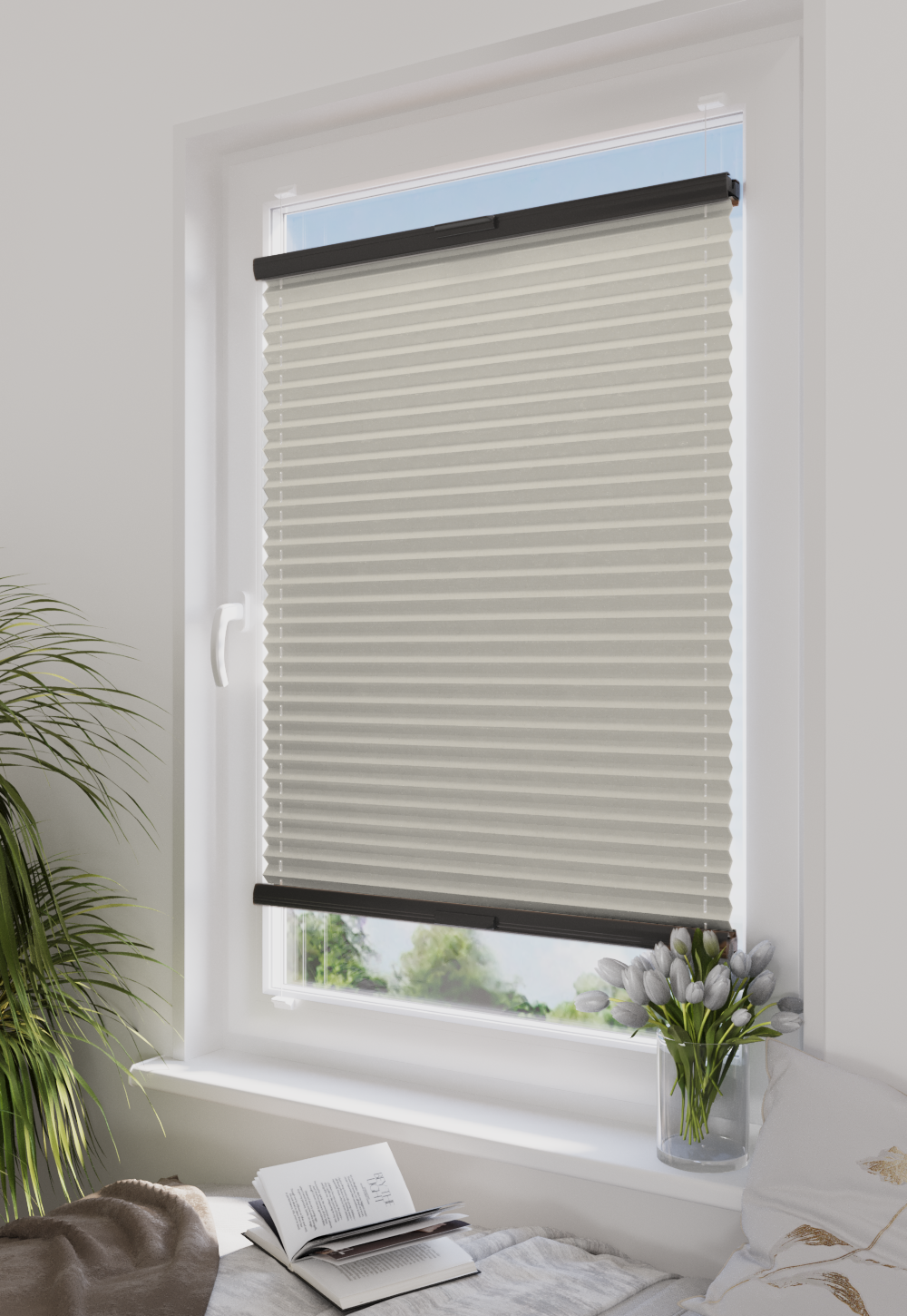 Plisa Veloline Diego Pearl T2810 Naturalny Beż w aranżacji