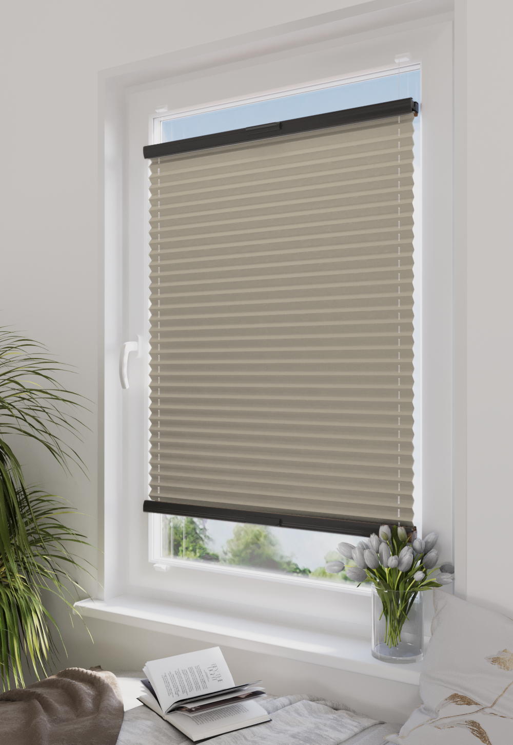 Plisa Veloline Diego Pearl T555 Piaskowy Beż w aranżacji